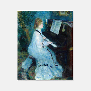 르누아르 - 피아노 치는 여인